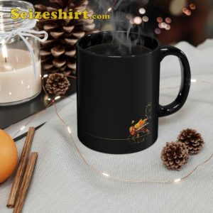 Demon Slayer Zenitsu Agatsuma Eightfold Lightning Skill Black Coffee Mug4