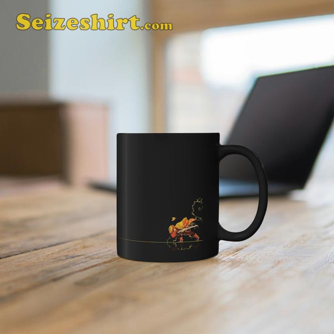 Demon Slayer Zenitsu Agatsuma Eightfold Lightning Skill Black Coffee Mug5