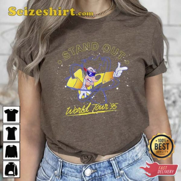 Disney A Goofy Movie Goofy Stand Out World Tour 95 Retro Vintage Shirt
