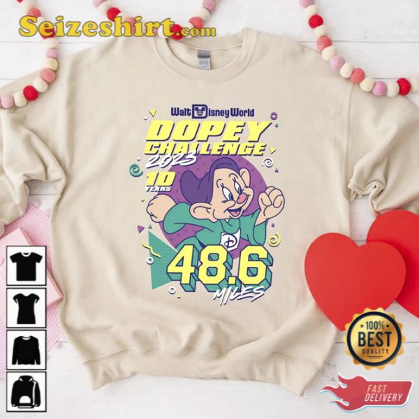 Disney Marathon 2023 Shirt Run Disney Dopey 48.6 Miles