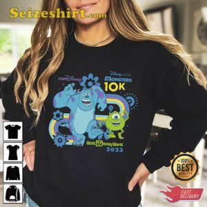 Disney Pixar Monsters 10K Mike Sulley Shirt RunDisney Springtime Surprise Weekend