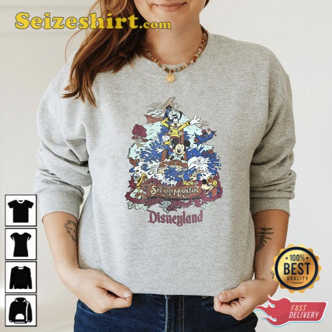 Vintage Pirates Of The Caribbean Disney Splash mountain Unisex T-shirt S-5XL