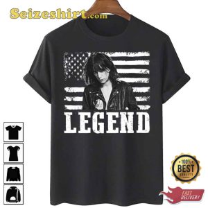 Distressed American Flag Patti Smith Music Legend Unisex T-Shirt