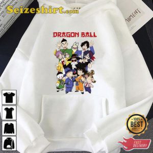 Dragon Ball Goku Tien Krillin Bulma Retro Manga Unisex T-Shirt