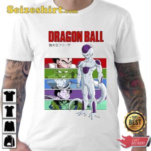 Dragon Ball Z Goku Vegeta Frieza Gohan Piccolo Krillin Manga Anime T-Shirt 1