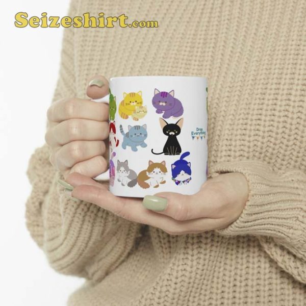 Drop Everything Meow Taylor Cat Ceramic Coffee Mug