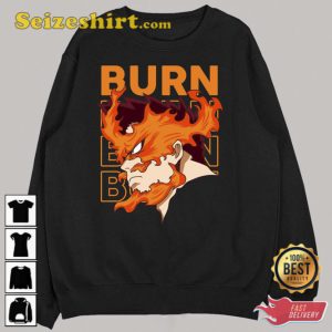 Endeavor Burn Anime Boku No Hero Academia My Hero Academy T-Shirt