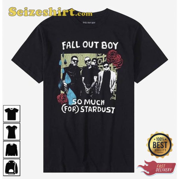 Fall Out Boy So Much For Stardust Group Photo Boyfriend Fit Girls T-Shirt