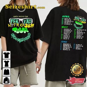 Feid Ferxxo Nitro Jam Underground Tour Graphic Unisex T shirt