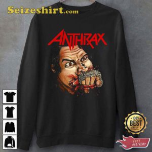 Fistful of Metal Anthrax Band Art Unisex T-Shirt2
