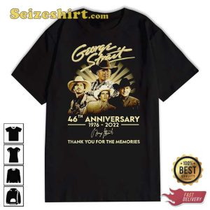 George Strait 46th Years Anniversary Tshirt Gift For Fans