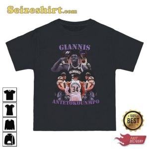 Giannis Antetokounmpo Milwaukee Bucks T-shirt