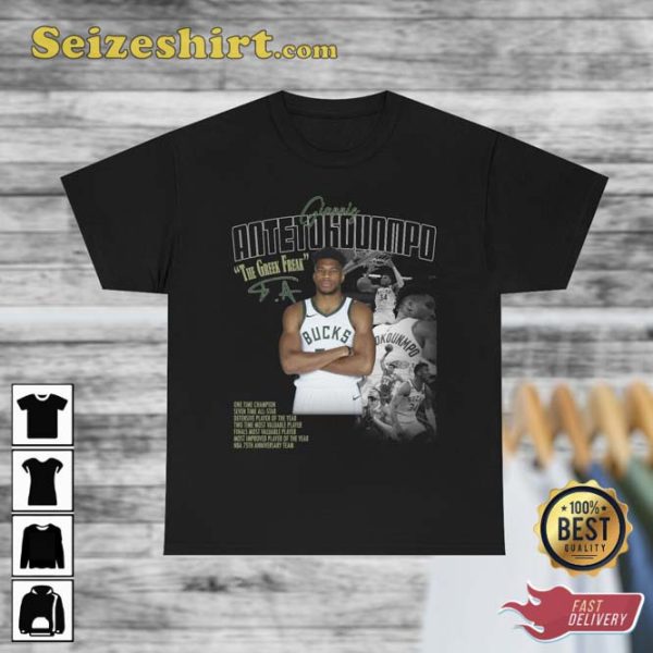 Giannis Antetokounmpo The Greek Freak Basketball T-Shirt