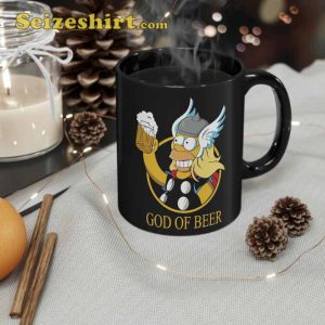 God Of Beer Homer Simpson Thor Ceramic Coffee Mug