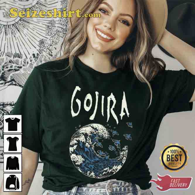 Gojira Waves Art Trending Unisex T-Shirt1