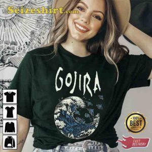 Gojira Japanese Waves Art Style Trending Unisex T-Shirt