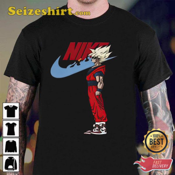 Goku Swoosh Nike Dragon Balls Anime Unisex T-Shirt