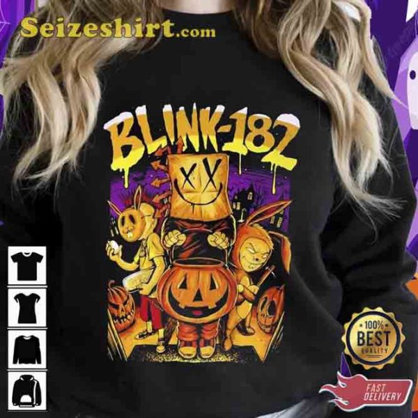 Graphic Blink-182 Band Halloween Unisex T-shirt