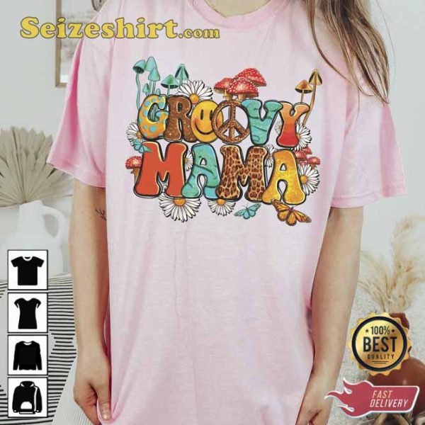 Groovy Mama Mother’s Day Happy Game Day Lovers T-shirt