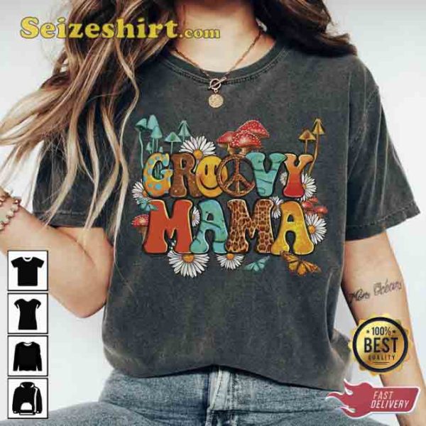 Groovy Mama Mother’s Day Happy Game Day Lovers T-shirt