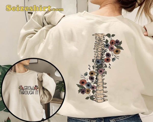 Flower Grow Through It 2 Sides Unisex Sweatshirt