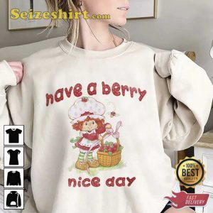 Have A Berry Nice Day Vintage Strawberry Sweatshirt