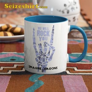 Imagine Dragons Bones Hand We Will Rock You Mug (1)