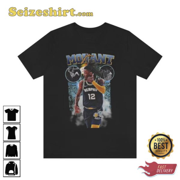 Ja Morant 90s Style Vintage Bootleg Basketball Gift Lovers T-shirt