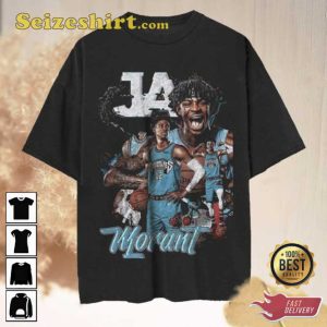 Ja Morant 90s Vintage Style Basketball Player Tees Shirt