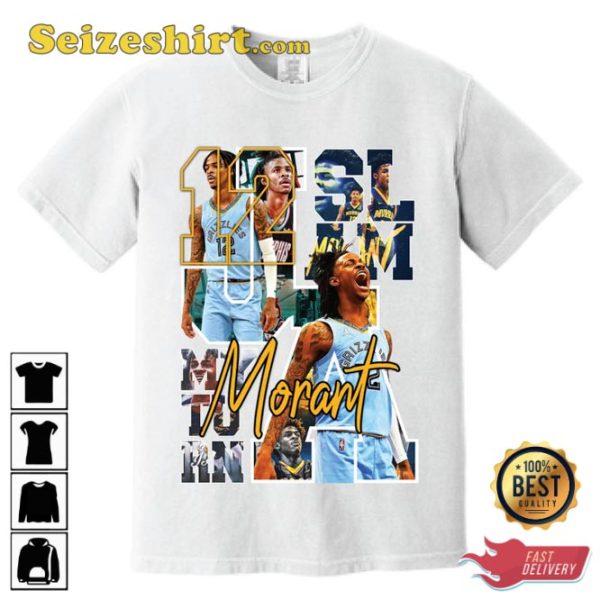 Ja Morant Dunking Memphis Grizzlies Lakers Fan Gift Unisex T-shirt