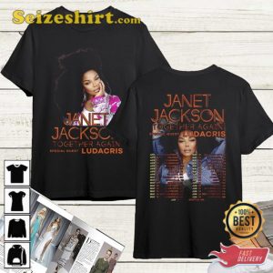 Janet Jackson 2023 Together Again Tour Ludacris Gift For Fan T-Shirt