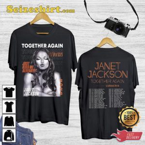 Janet Jackson Together Again Tour 2023 Concert T-Shirt Fan Gifts