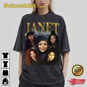 Janet Jackson Vintage Washed T-Shirt Gift For Fan