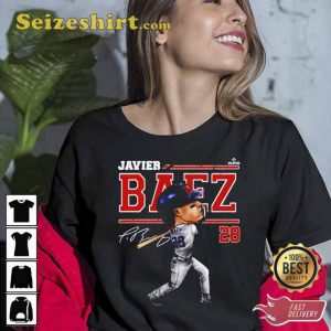 Javier Baez Detroit Baseball signature shirt1