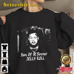 Jelly Roll Son Of A Sinner T-Shirt Backroad Baptism 2023 Tour