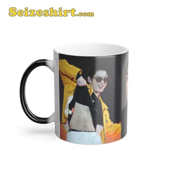 Jeon Jungkook JK Abs Heat-Activated Mug Gift for Army and K-Pop Fan