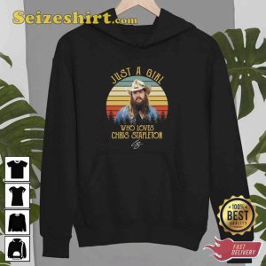 Just A Girl Who Loves Chris Retro Stapleton Awesome For Music Fan Unisex T-shirt3