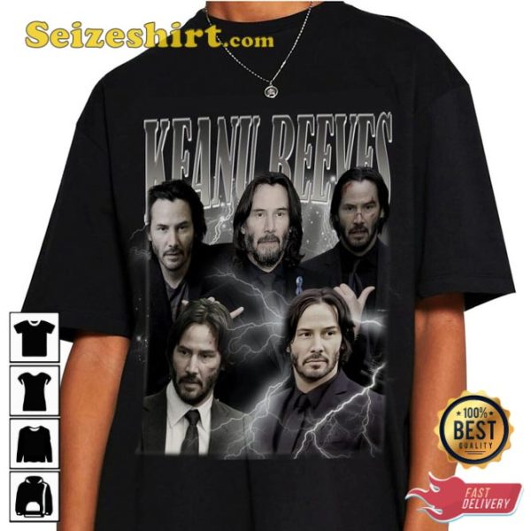 Keanu Reeves John Wick Action Movie Keanu Lovers Fan Gift Unisex T-Shirt