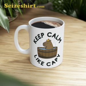 Keep Calm Like Capybara Ceramic Mug