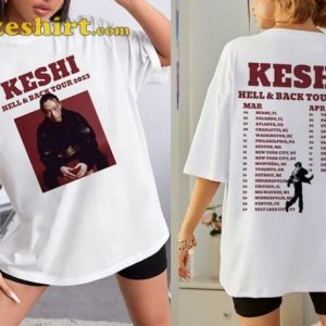 Keshi World Tour 2023 2 Side Hell Back Trending Music T-Shirt