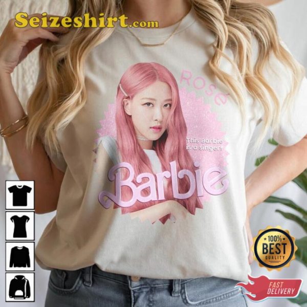 Kpop Blackpink Rose Barbie 2023 Graphic Tee Music Gifts For Fans