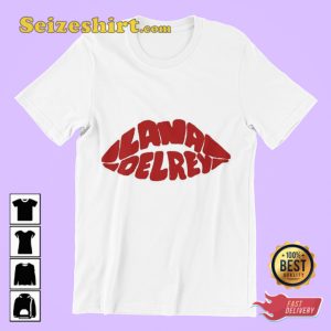 Lana Del Rey Elizabeth Woolridge Grant Red Lipstick Unique Tee-Shirt