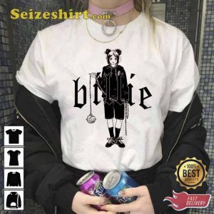 Leave Me Alone Billie Eilish Merch Anime Style Unisex Fan Gift T-Shirt