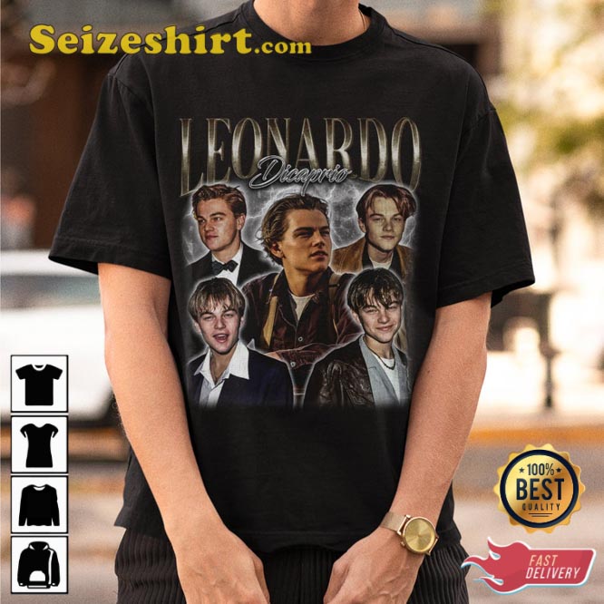 Leonardo DiCaprio jack Titanick 90s Vintage Style Unisex T-Shirt2