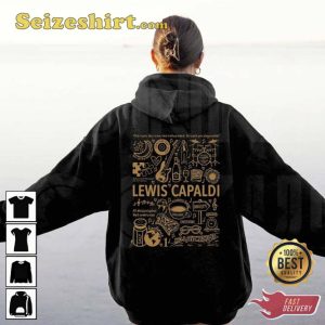 Lewis Capaldi Tour 2023 Brit Award for Breakthrough British Artist T-Shirt