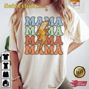 Lightning Bolt Mama Unisex Gift For Mom Shirt