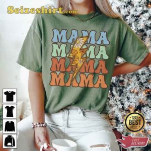 Lightning Bolt Mama Unisex Gift For Mom Shirt