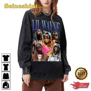 Lil Wayne Hiphop RnB Rapper Graphic Design Rap Fans Music T-Shirt