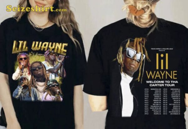 Lil Wayne Rapper The North America Tour 2023 Unisex T-shirt