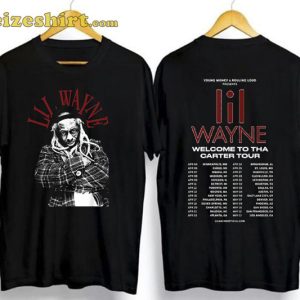 Rapper Lil Wayne Young Money Rolling Love Tour 2023 T-shirt